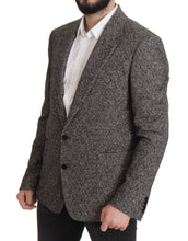 Gray Cotton Single Breasted Fantasy Blazer Dolce & Gabbana