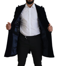Black Cotton Cardigan Long Coat Men Jacket Dolce & Gabbana