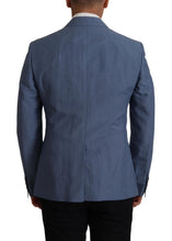 Blue Single Breasted Logo Blazer Jacket Dolce & Gabbana