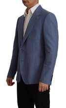 Blue Single Breasted Logo Blazer Jacket Dolce & Gabbana