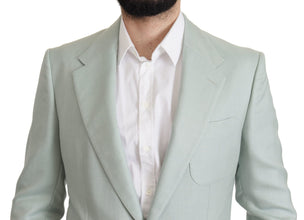 Green Cashmere Jacket Blazer Jacket Dolce & Gabbana