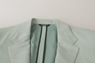Green Cashmere Jacket Blazer Jacket Dolce & Gabbana