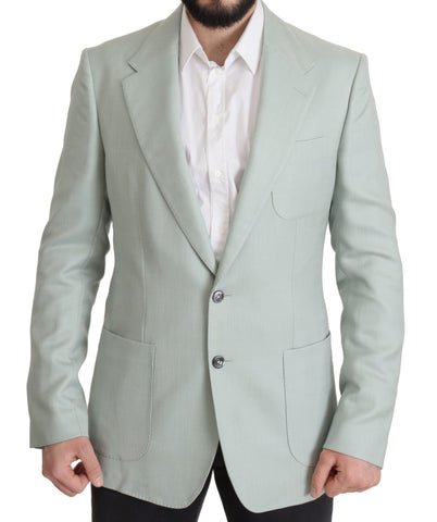 Green Cashmere Jacket Blazer Jacket Dolce & Gabbana
