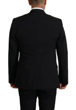 Black Jacket Vest 2 Piece MARTINI Blazer Dolce & Gabbana