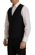 Black Jacket Vest 2 Piece MARTINI Blazer Dolce & Gabbana