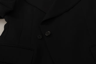 Black Wool Single Breasted Jacket Blazer Dolce & Gabbana