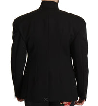 Black Wool Single Breasted Jacket Blazer Dolce & Gabbana