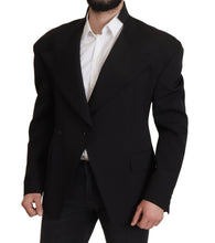Black Wool Single Breasted Jacket Blazer Dolce & Gabbana