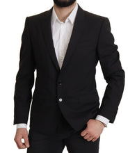 Black Single Breasted Jacket MARTINI Blazer Dolce & Gabbana