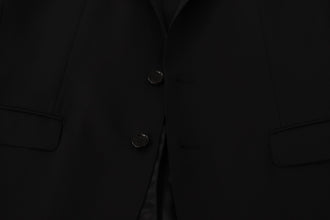Black Single Breasted Jacket MARTINI Blazer Dolce & Gabbana