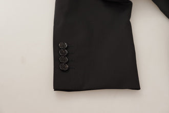Black Single Breasted Jacket MARTINI Blazer Dolce & Gabbana