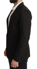Black Cotton Single Breasted Blazer Jacket Dolce & Gabbana