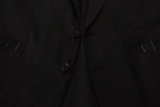 Black Cotton Single Breasted Blazer Jacket Dolce & Gabbana