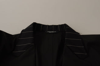Black Cotton Single Breasted Blazer Jacket Dolce & Gabbana