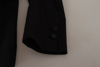 Black Cotton Single Breasted Blazer Jacket Dolce & Gabbana