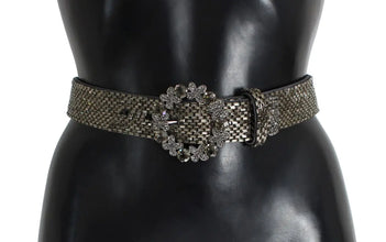Crystal Buckle Sequined Waist Belt Dolce & Gabbana