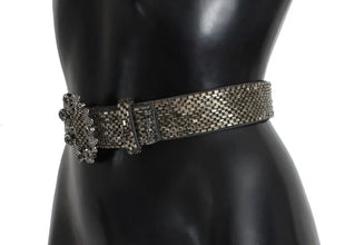 Crystal Buckle Sequined Waist Belt Dolce & Gabbana