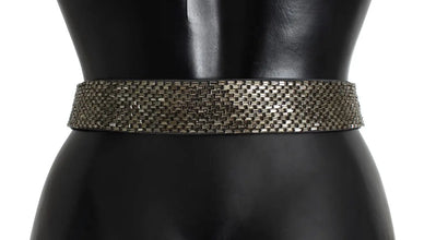 Crystal Buckle Sequined Waist Belt Dolce & Gabbana