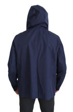Blue Hooded Double Breasted Coat Jacket Dolce & Gabbana