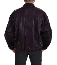 Bordeaux Nylon Collared Men Coat Jacket Dolce & Gabbana