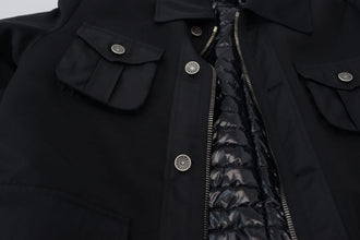 Black Wool Collared Full Zip Jacket Dolce & Gabbana