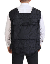 Black Nylon Full Zip Sleeveless Jacket Dolce & Gabbana
