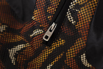 Brown Feather Full Zip Blouson Jacket Dolce & Gabbana