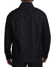 Black Cotton Full Button Denim Jacket Dolce & Gabbana
