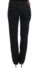 Blue Cotton Straight Fit Stretch Jeans Cavalli