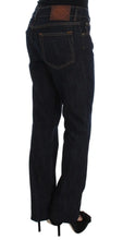Blue Cotton Straight Fit Stretch Jeans Cavalli
