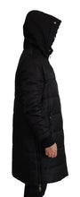 Black Nylon Hooded Parka Coat Winter Jacket Dolce & Gabbana