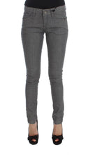Gray Cotton Blend Slim Fit Jeans Costume National