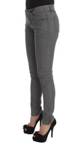 Gray Cotton Blend Slim Fit Jeans Costume National
