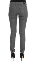 Gray Cotton Blend Slim Fit Jeans Costume National