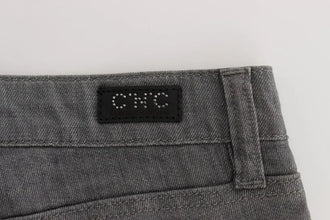Gray Cotton Blend Slim Fit Jeans Costume National