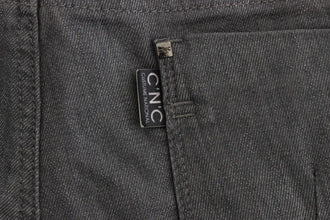 Gray Cotton Blend Slim Fit Jeans Costume National