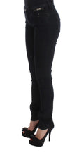 Black Cotton Slim Fit Denim Jeans Costume National