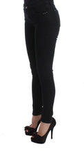 Black Cotton Slim Fit Denim Jeans Costume National