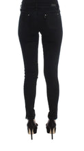 Black Cotton Slim Fit Denim Jeans Costume National