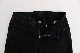 Black Cotton Slim Fit Denim Jeans Costume National