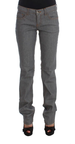 Gray Cotton Regular Fit Denim Jeans Costume National