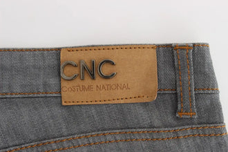 Gray Cotton Regular Fit Denim Jeans Costume National