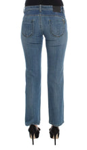 Blue Cotton Slim Fit Cropped Jeans Costume National