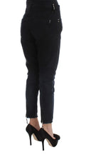 Black Cotton Slim Fit Cropped Jeans Costume National