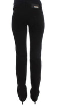 Black Cotton Slim Fit Bootcut Jeans Costume National
