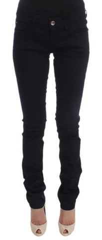 Blue Cotton Blend Slim Fit Jeans Costume National