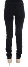 Blue Cotton Blend Slim Fit Jeans Costume National