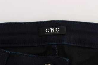 Blue Cotton Blend Slim Fit Jeans Costume National