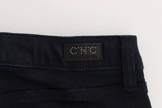 Blue Cotton Blend Slim Fit Jeans Costume National