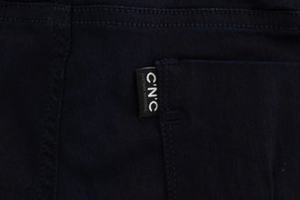 Blue Cotton Blend Slim Fit Jeans Costume National